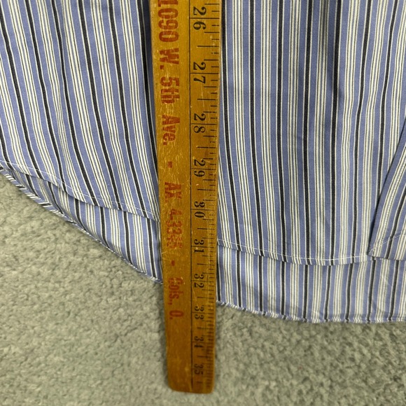 Ralph Lauren Blake Shirt Button Down Mens Large Purple Stripes Long Sleeve Pony - Picture 8 of 9